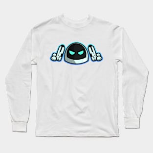 astronaut head carrying two space guns vector character Long Sleeve T-Shirt